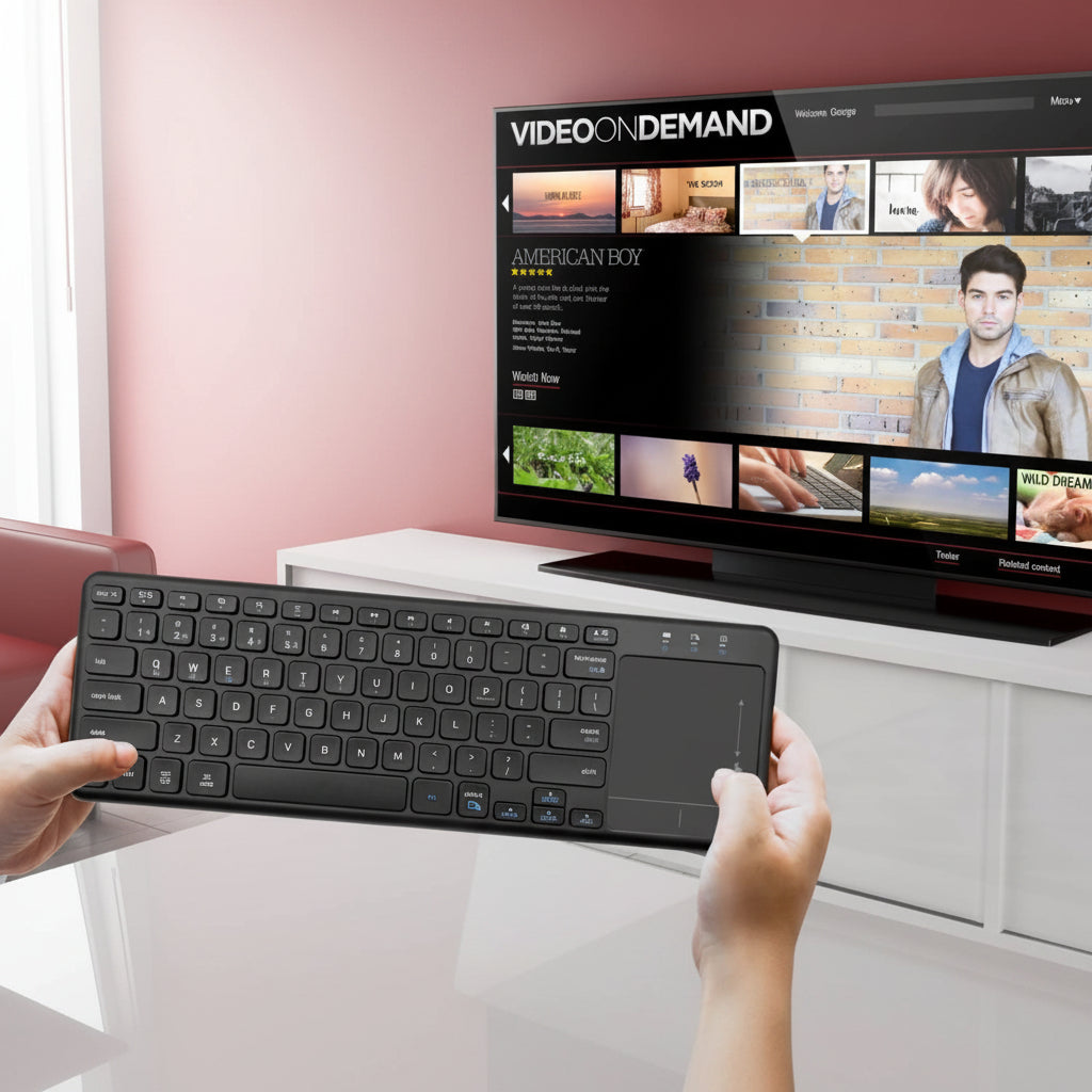 Compact 87-key layout saving desk space in shared workspaces