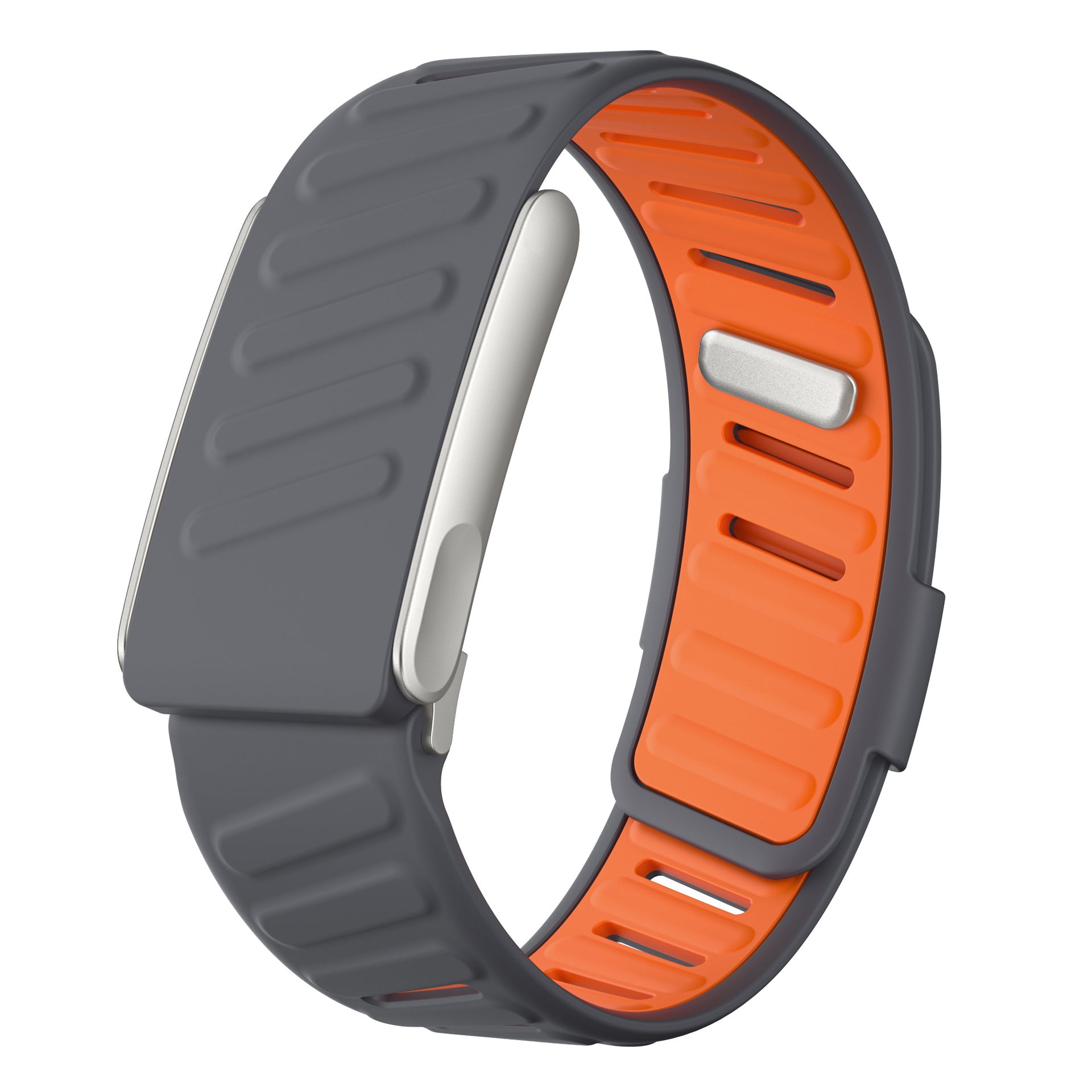 Soft, flexible silicone that moulds to the wrist for all-day comfort