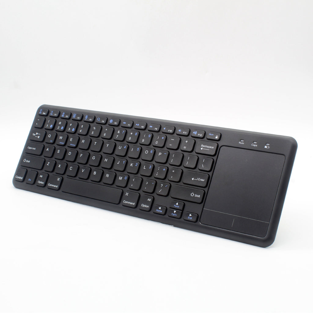 Waterproof ABS keyboard with an ergonomic hand rest for long work sessions
