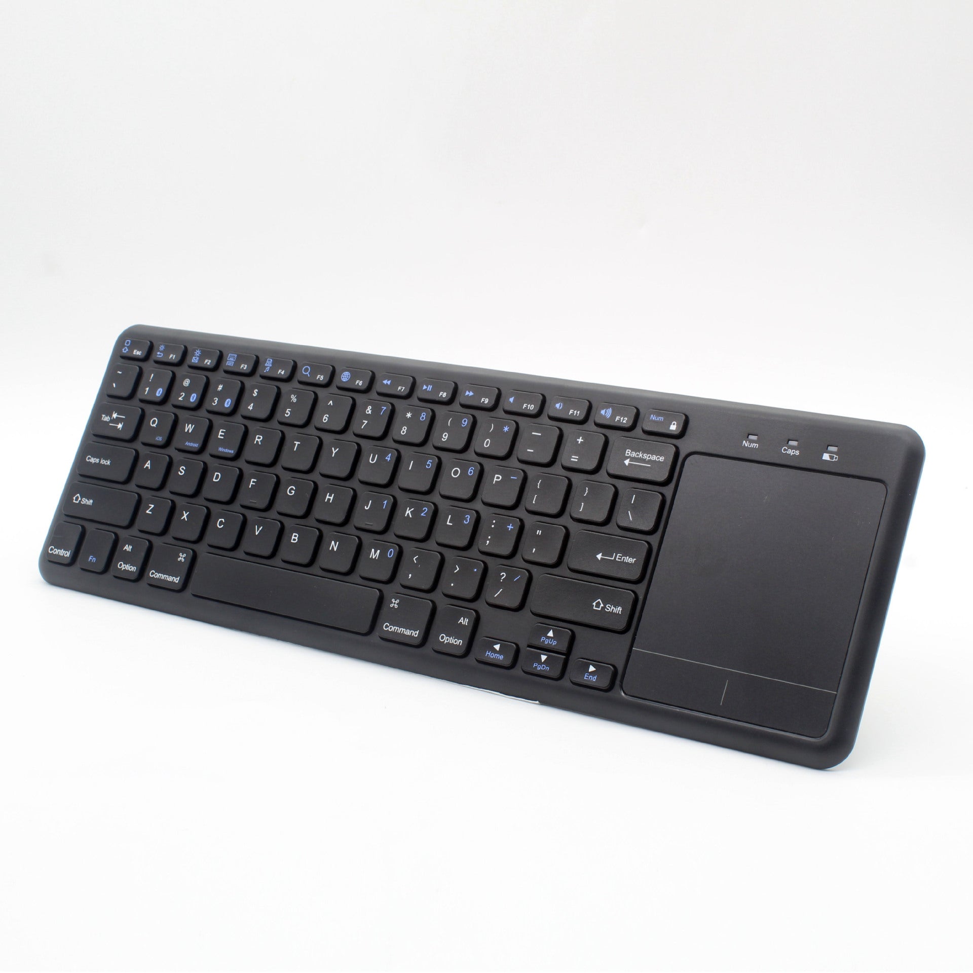 Waterproof ABS keyboard with an ergonomic hand rest for long work sessions