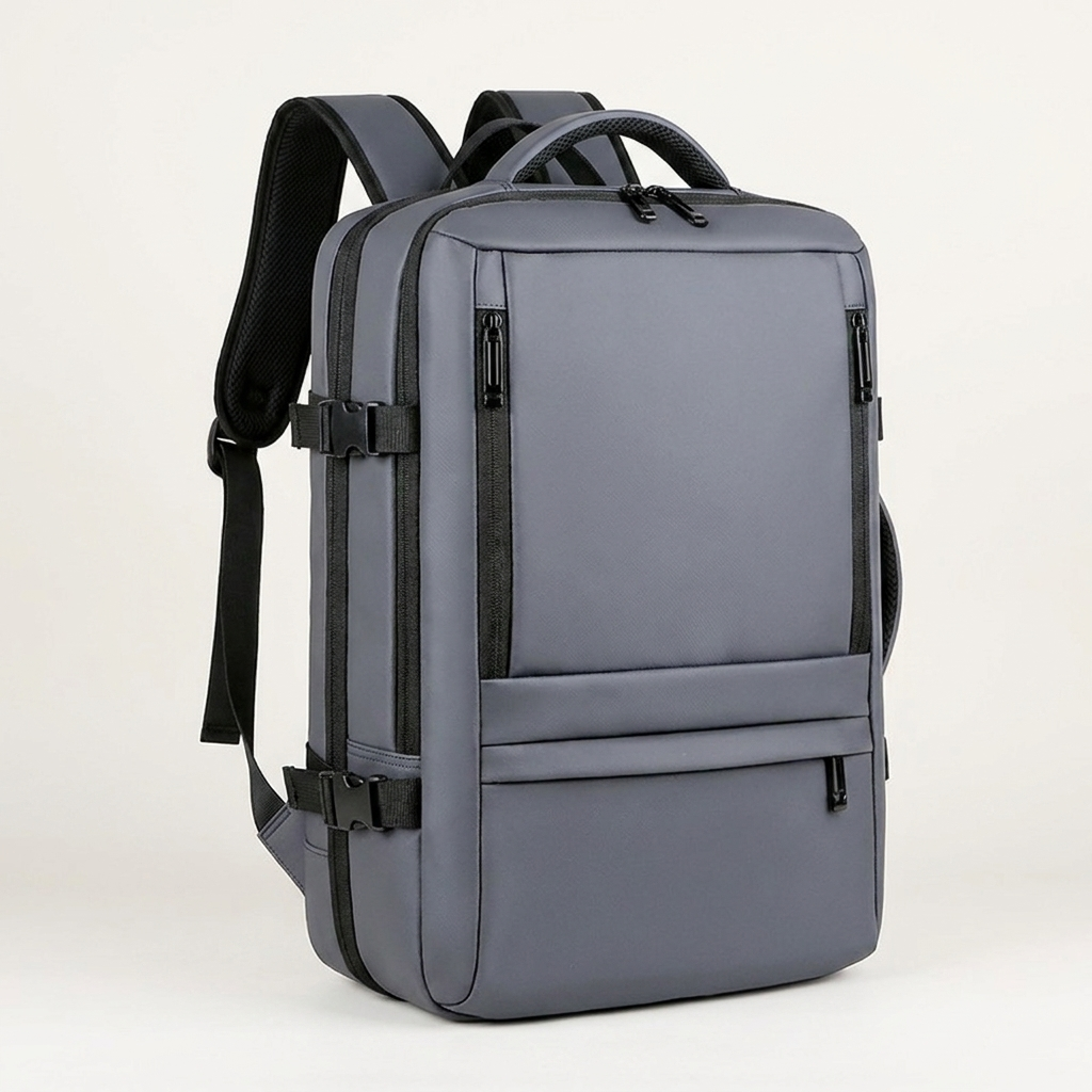 Large Travel Laptop Backpack - Water-Resistant 36-55L Rucksack, Fits 16" Laptop