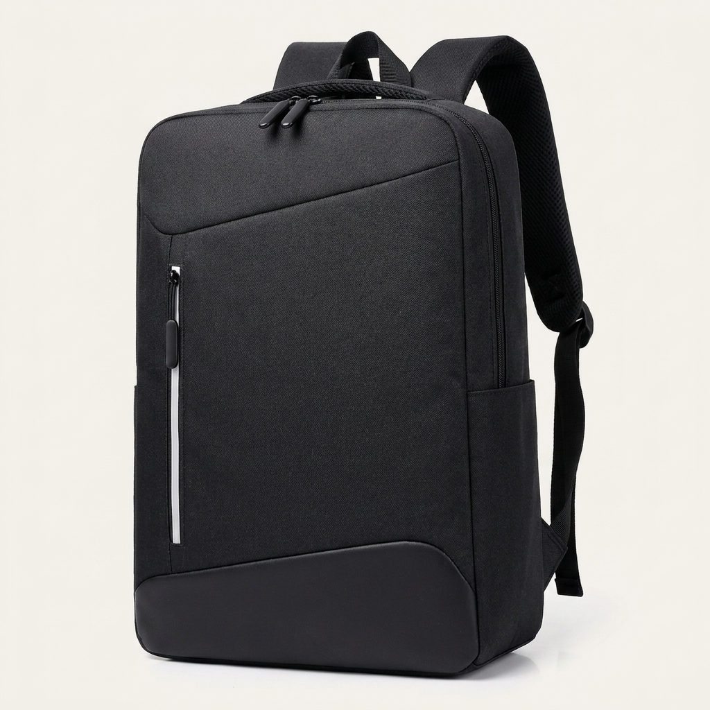 Reflective laptop backpack in black, galaxy grey, star-sea blue or begonia red