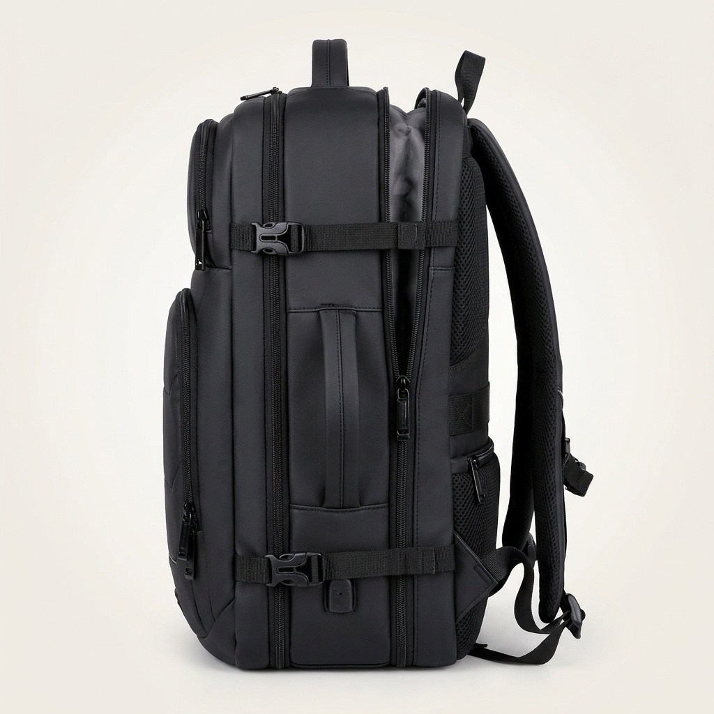 Expandable 36-55L body grows from commuter pack into weekend bag