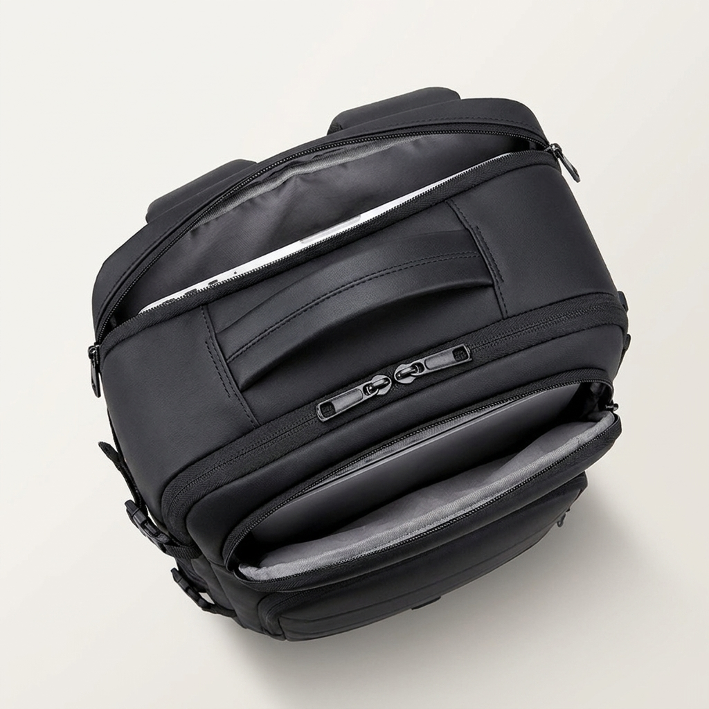 Backpack measuring 31 x 19 x 47 cm and weighing 0.94 kg