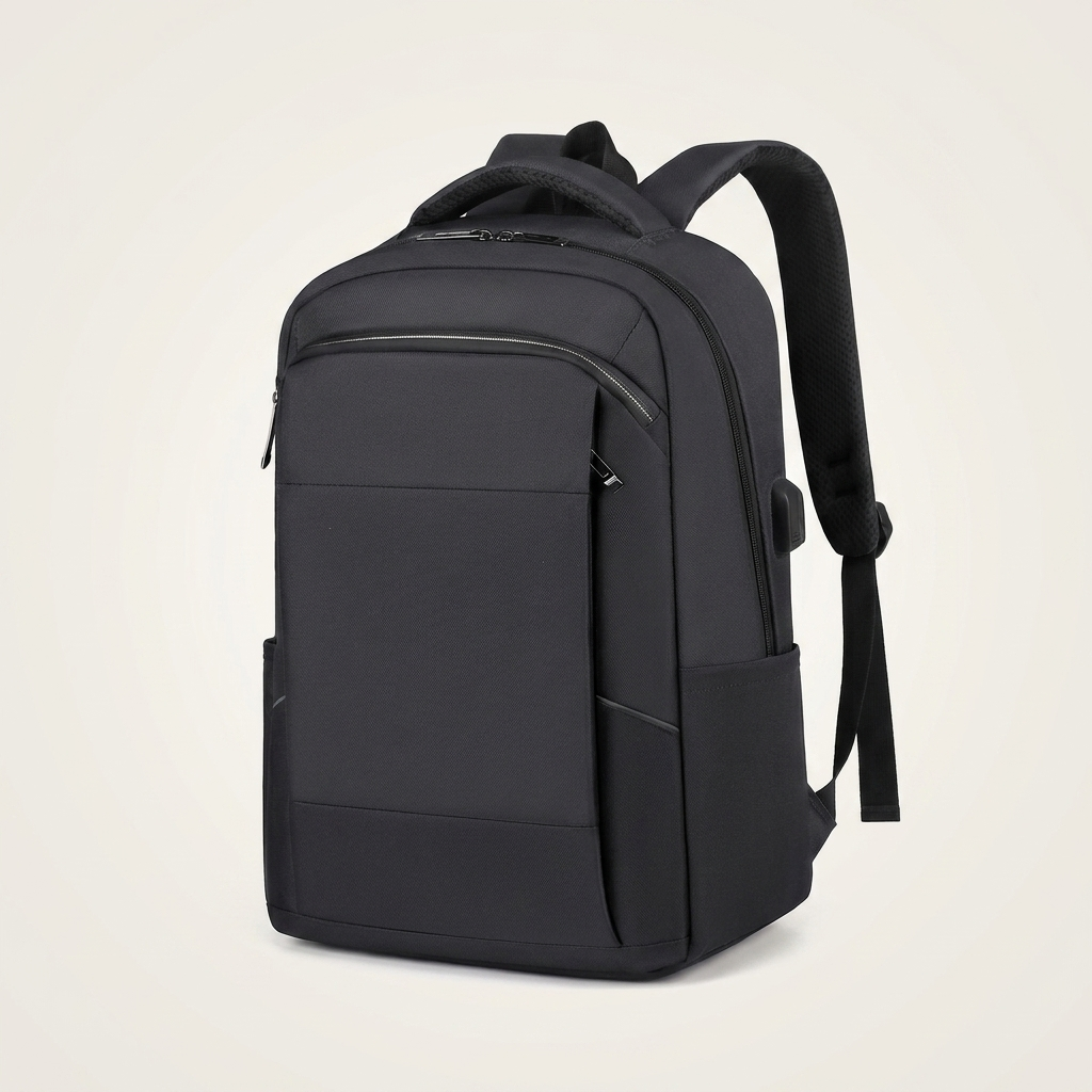 0.8 kg commuter bag measuring 30 x 15 x 47 cm, in three colours