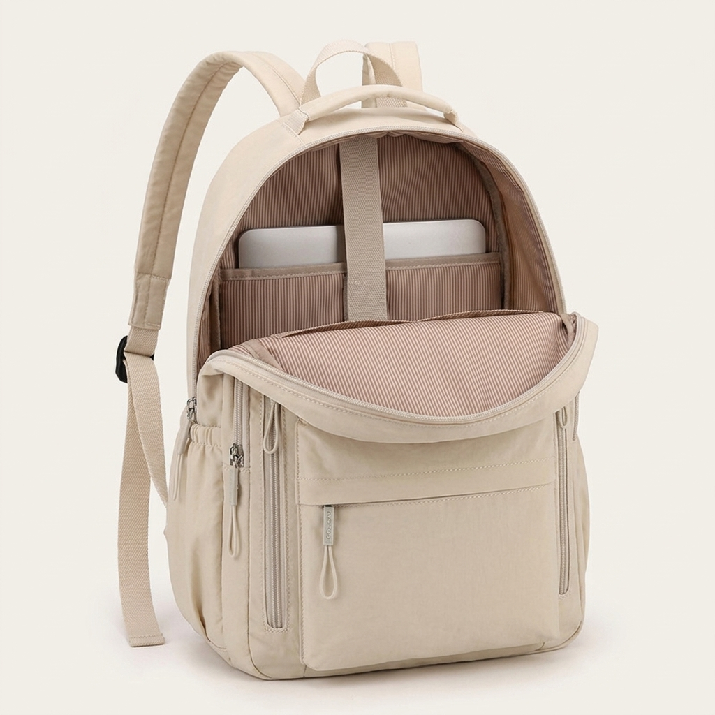 Twin interior compartments within a roomy 20-35L main space