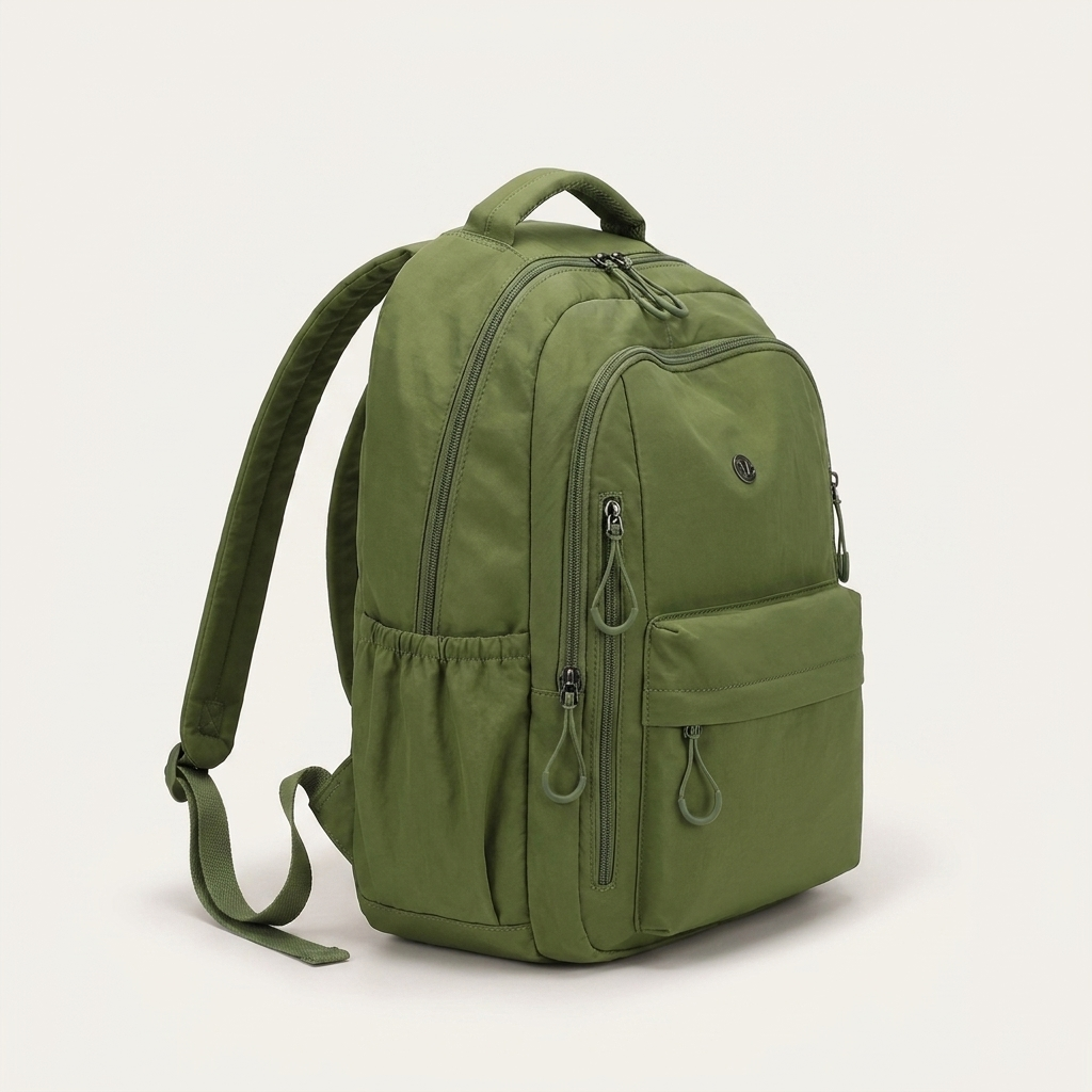 Compact casual rucksack finished with a soft tassel zip accent