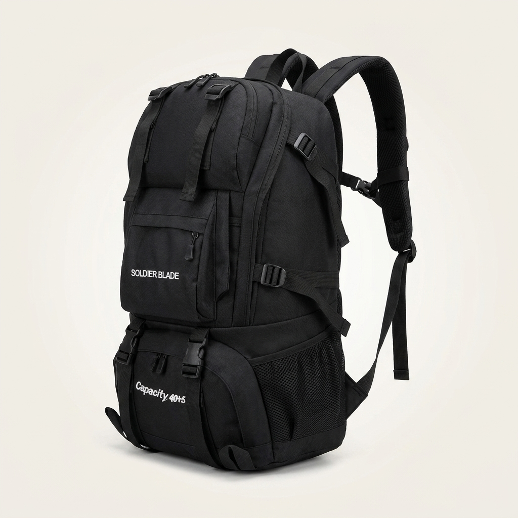 Durable Oxford cloth with a water-resistant finish for light rain