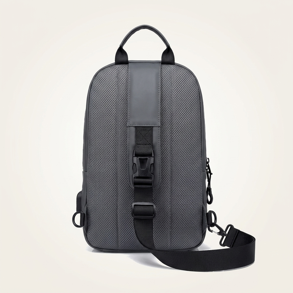 Ultra-light 0.33 kg breathable bag finished with smooth zips