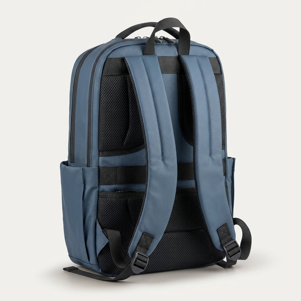 Padded laptop sleeve and organiser pockets keep everything in order