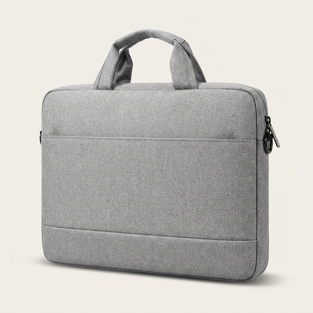 Soft-lined shock-absorbing interior cushions the laptop against knocks in transit