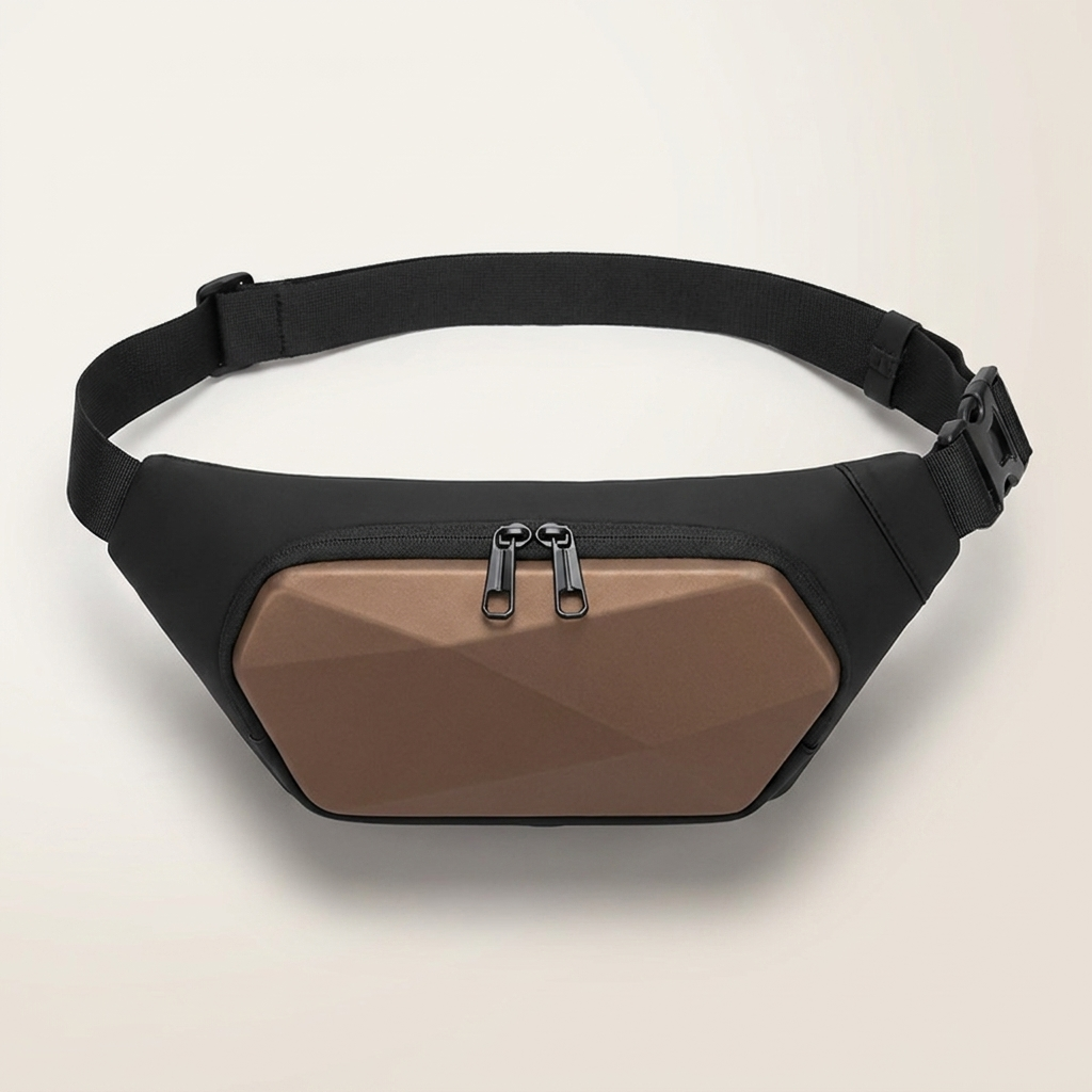 Adjustable strap worn across the chest or over the shoulder