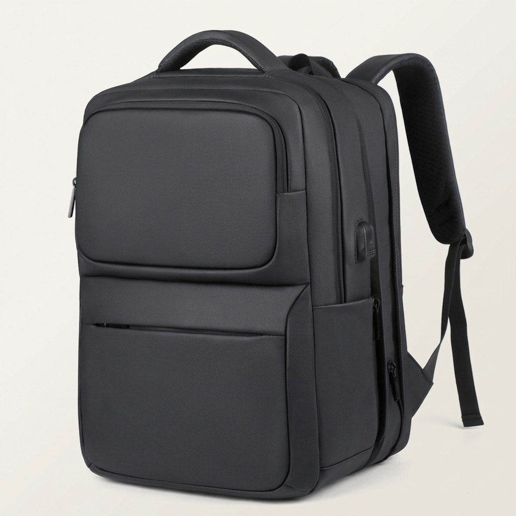 Urban rucksack in two colourways, Night Black and Glacier Grey