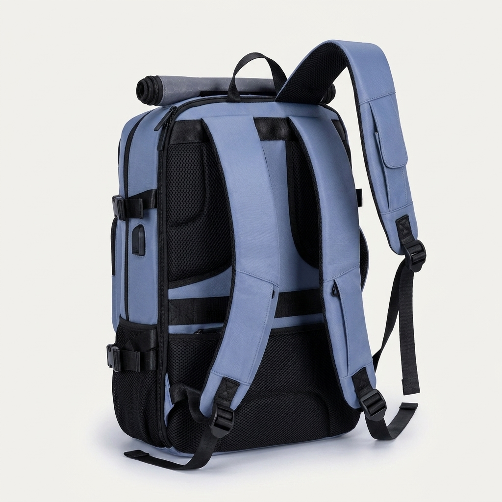 Generous 36-55L main compartment for clothes and travel kit