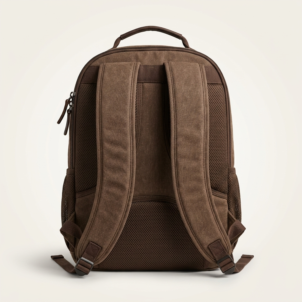 Streamlined under-20L body holding a laptop up to 16 inches without bulk