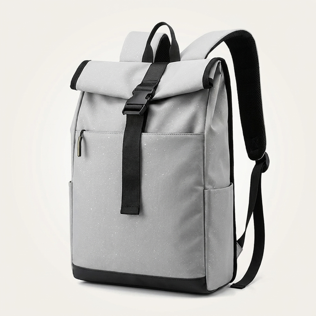 20-35L main compartment swallows books and a 16-inch laptop