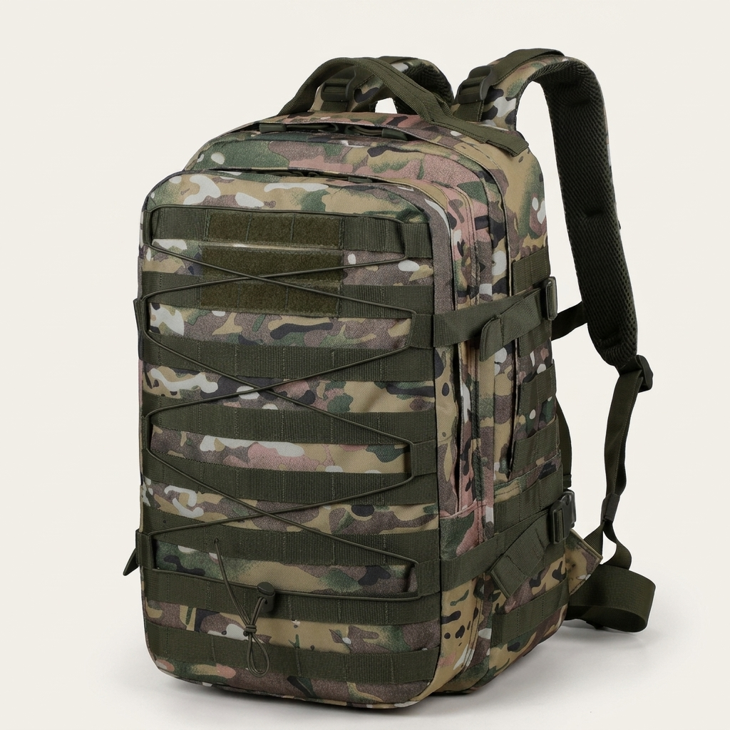 Outdoor rucksack with a breathable nylon lining, in seven colourways
