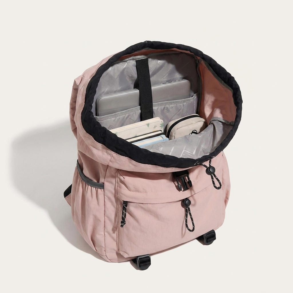 Daypack with padded sleeve protecting laptops up to 16 inches