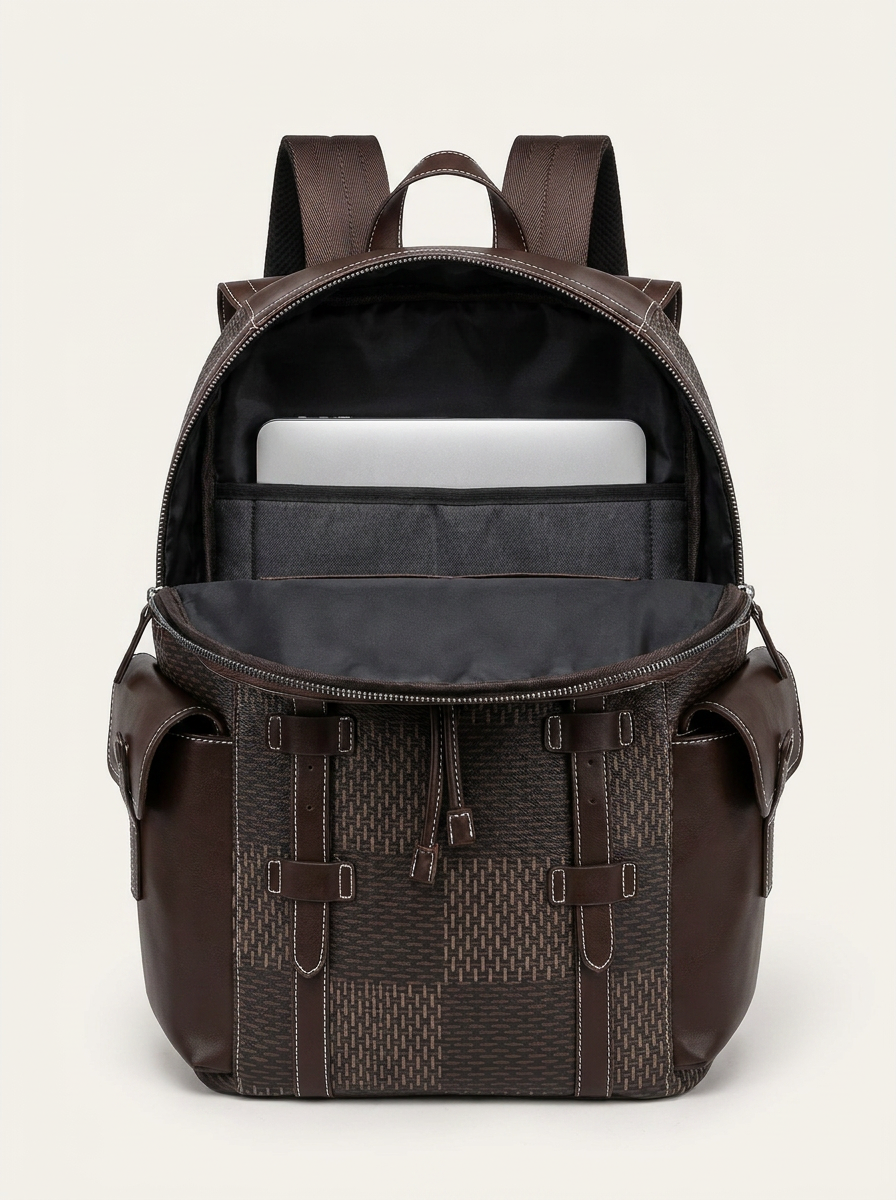 Padded compartment holding laptops up to 15 inches