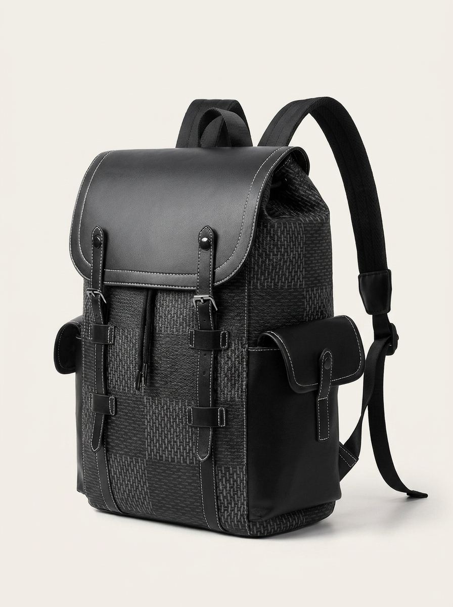 Air-cushion shoulder straps spreading the load for all-day wear