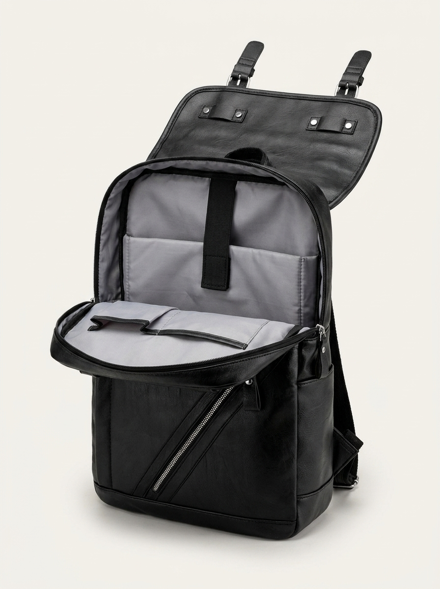 Discreet anti-theft pocket and air-cushion shoulder straps for commuting