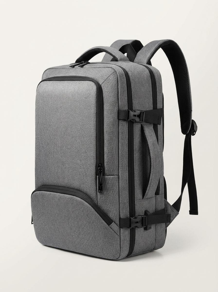 Main compartment expanding within a 20-35L range for extra kit