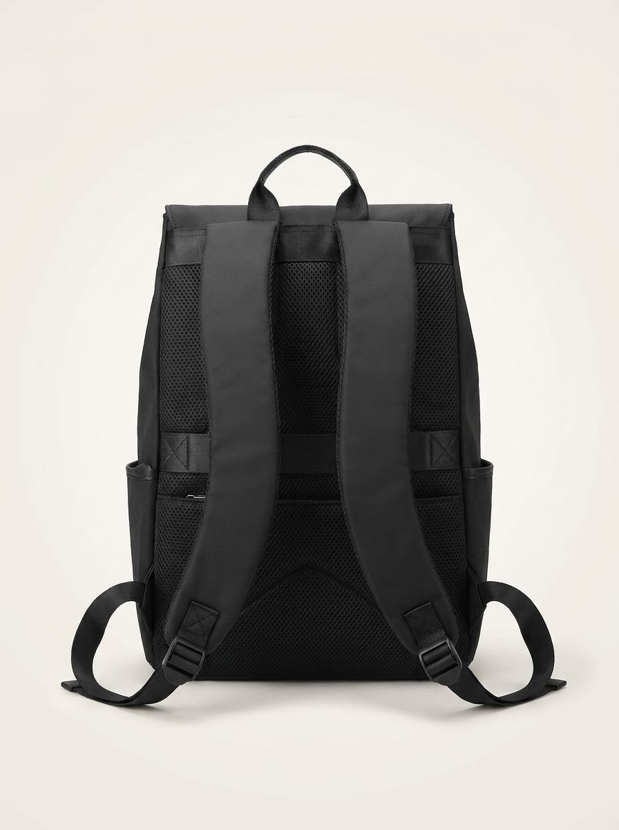Padded backpack compartment holding laptops up to 16 inches