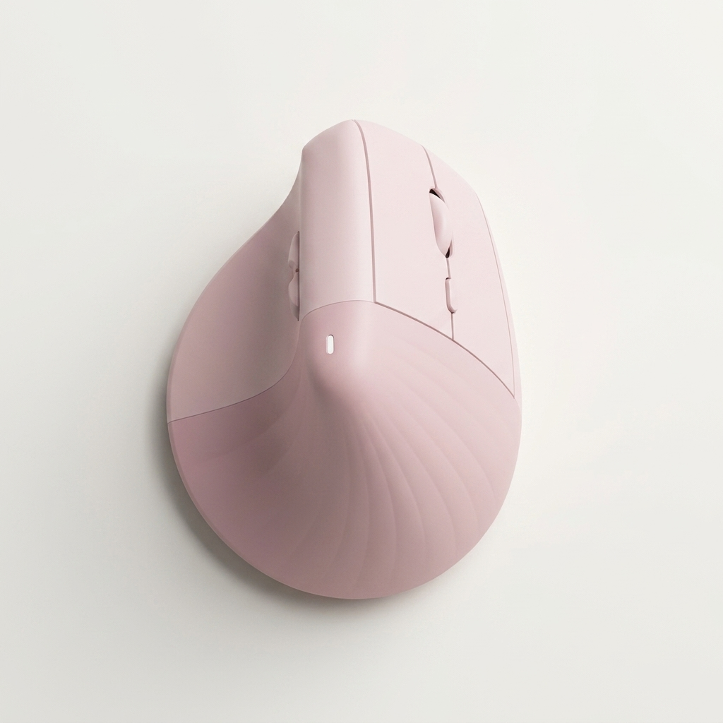 Dual-mode vertical mouse pairing over Bluetooth or a 2.4GHz USB receiver