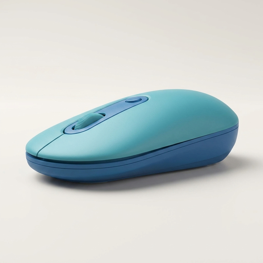 Retro Wireless Keyboard & Mouse Set - 2.4G, Silent Keys, Ergonomic Mouse