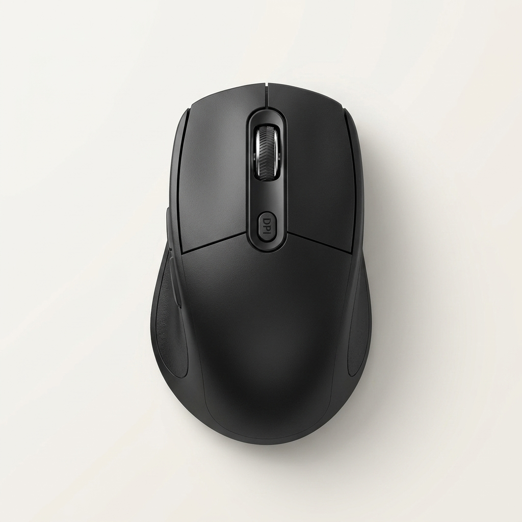 Six buttons covering scrolling, page navigation and DPI switching