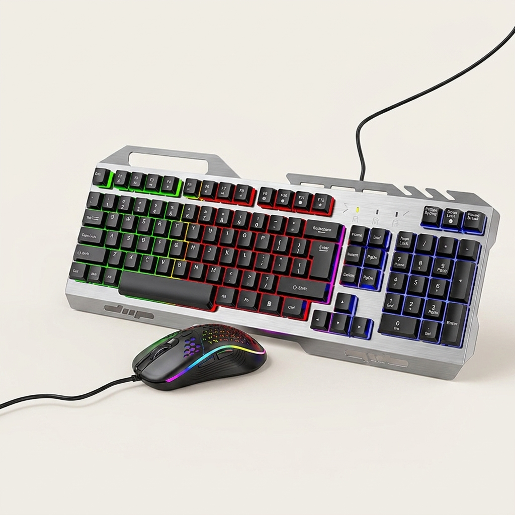 Mechanical keyboard sold on its own or as a keyboard and mouse set