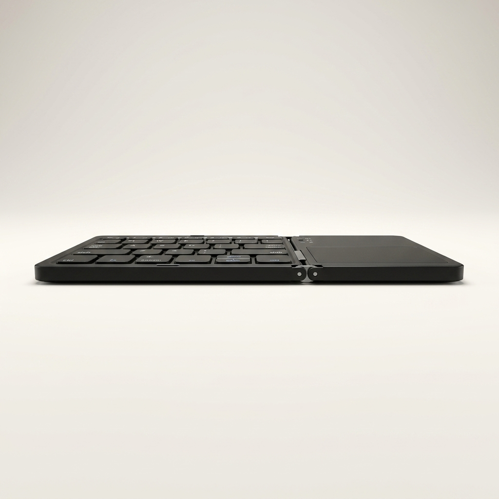 Foldable Bluetooth Keyboard - Ultra-Thin Portable 63-Key for Phone, Tablet & Laptop