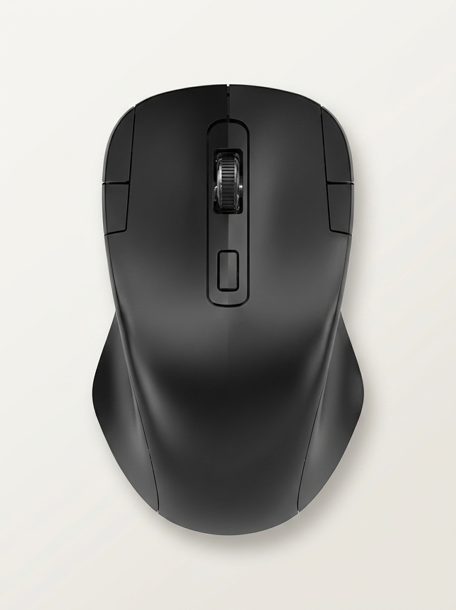Six-button optical mouse with adjustable 1600 DPI and 10 metre range