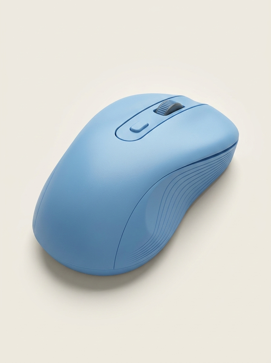 Smooth touch scroll wheel for quiet scrolling at home or in the library