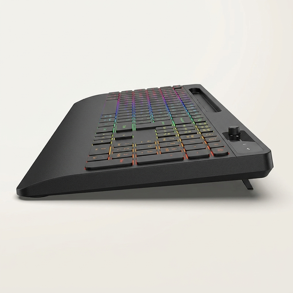Rechargeable set with six-button optical mouse tracking at 1600 DPI