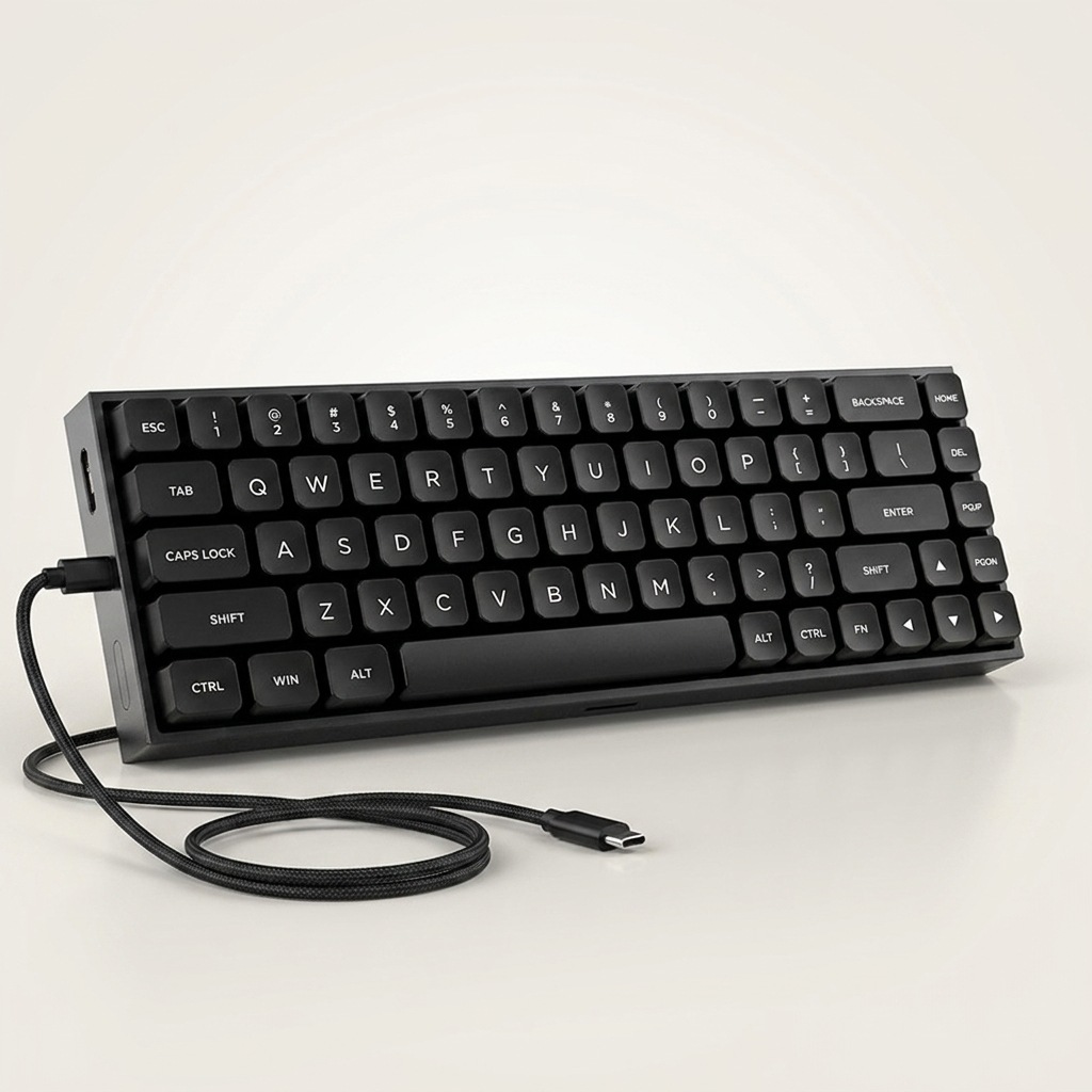 Aluminium Magnetic-Switch Mechanical Gaming Keyboard - 68-Key Wired, Metal Keycaps, RGB