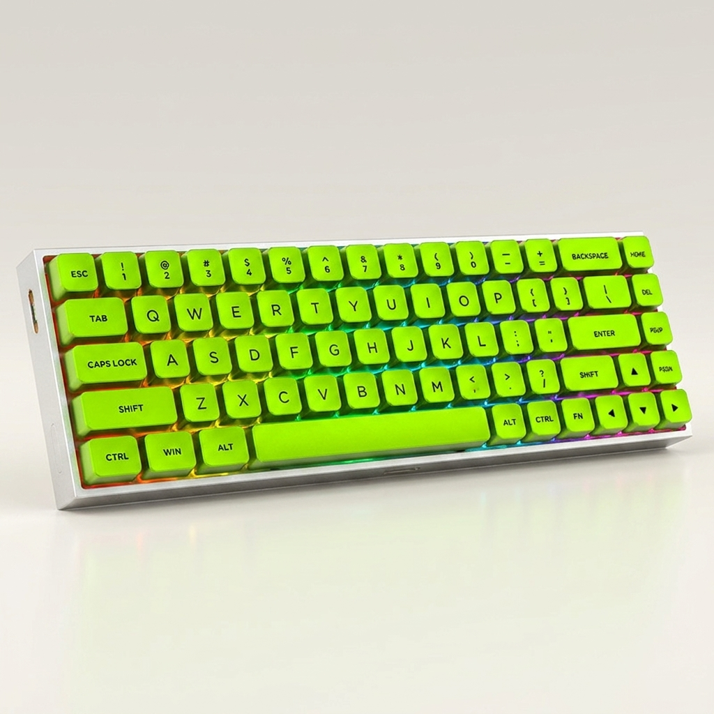 Aluminium Magnetic-Switch Mechanical Gaming Keyboard - 68-Key Wired, Metal Keycaps, RGB