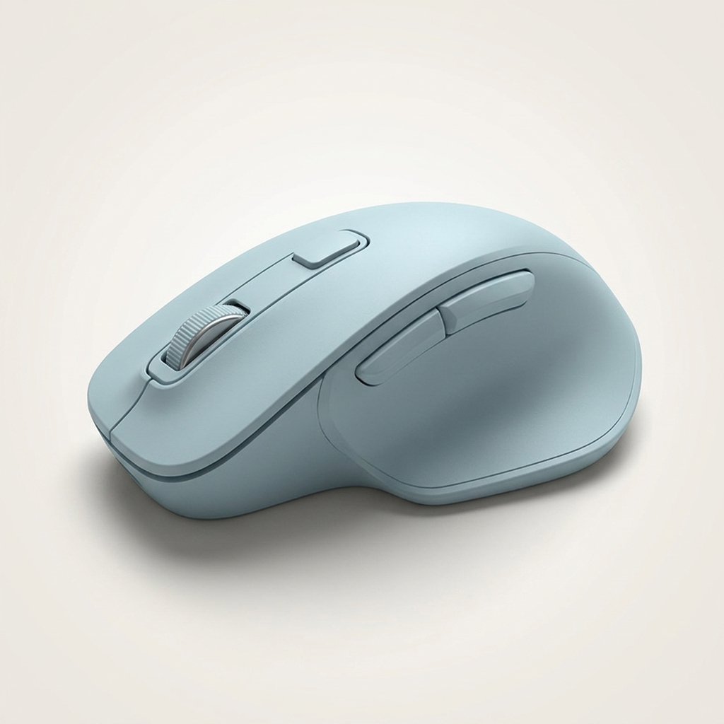 Ergonomic Wireless Keyboard & Mouse Set - Silent 2.4G, 110-Key with Multimedia Keys