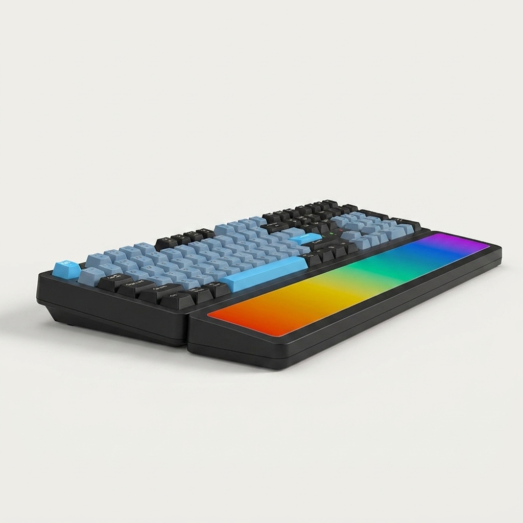Per-key RGB backlighting with customisable lighting effects