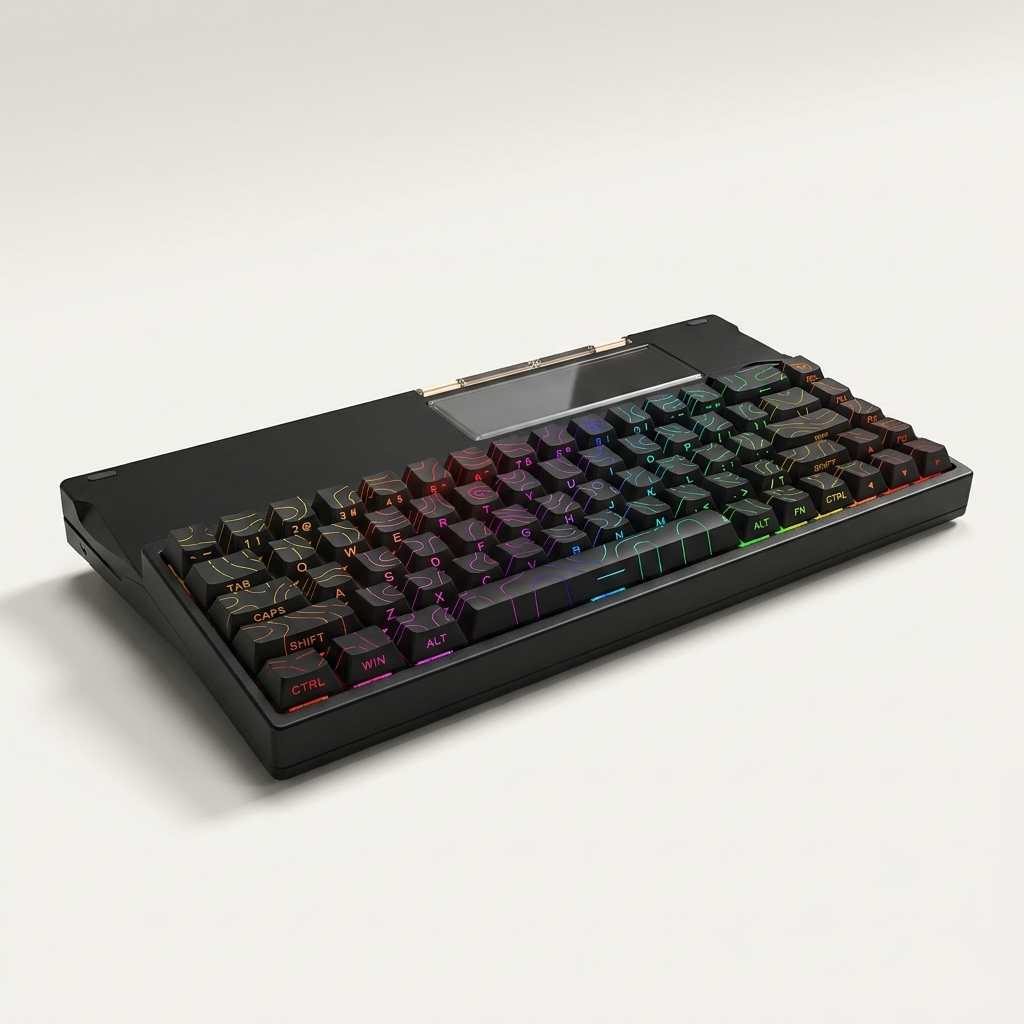 Aluminium Mechanical Keyboard - 82-Key Tri-Mode Wireless, Hot-Swappable, RGB