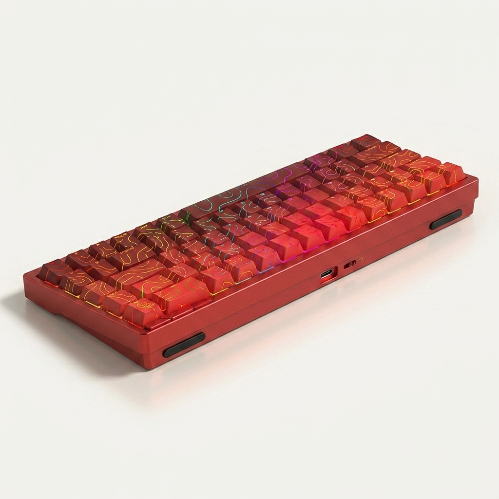 Aluminium Mechanical Keyboard - 82-Key Tri-Mode Wireless, Hot-Swappable, RGB