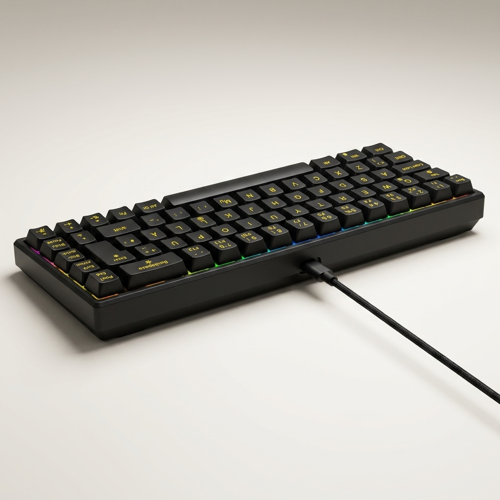 Magnetic-Switch Mechanical Gaming Keyboard - 68-Key 65% Wired, RGB, Rapid Trigger