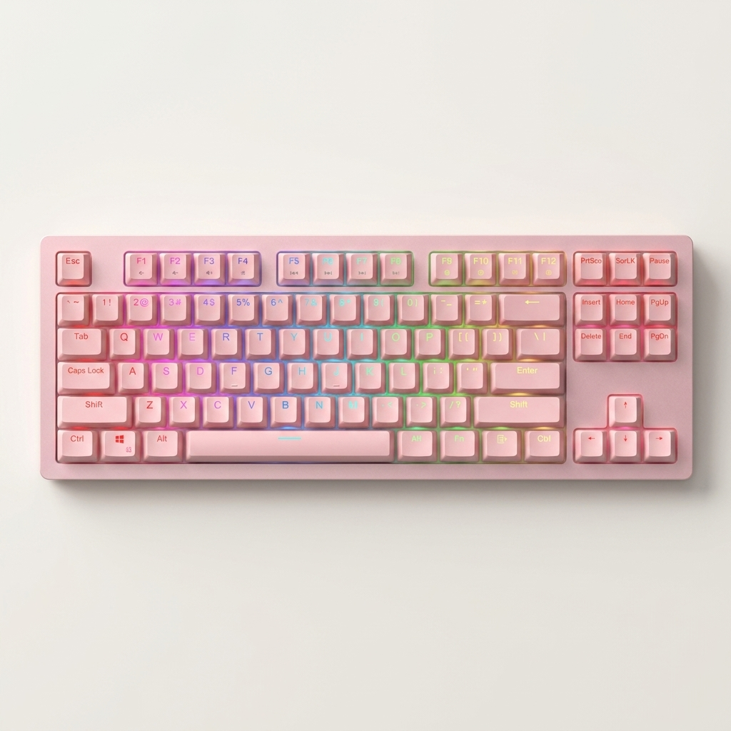 Aluminium Hot-Swappable Mechanical Gaming Keyboard - 87-Key TKL, RGB Backlit