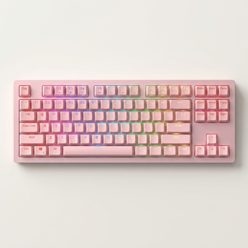 Aluminium Hot-Swappable Mechanical Gaming Keyboard - 87-Key TKL, RGB Backlit