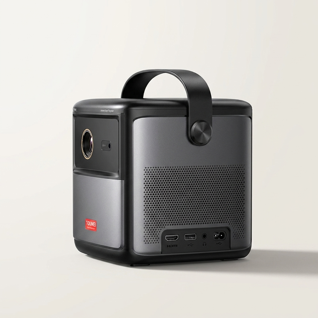Full HD 1080p projector casting an image from 42 to 200 inches