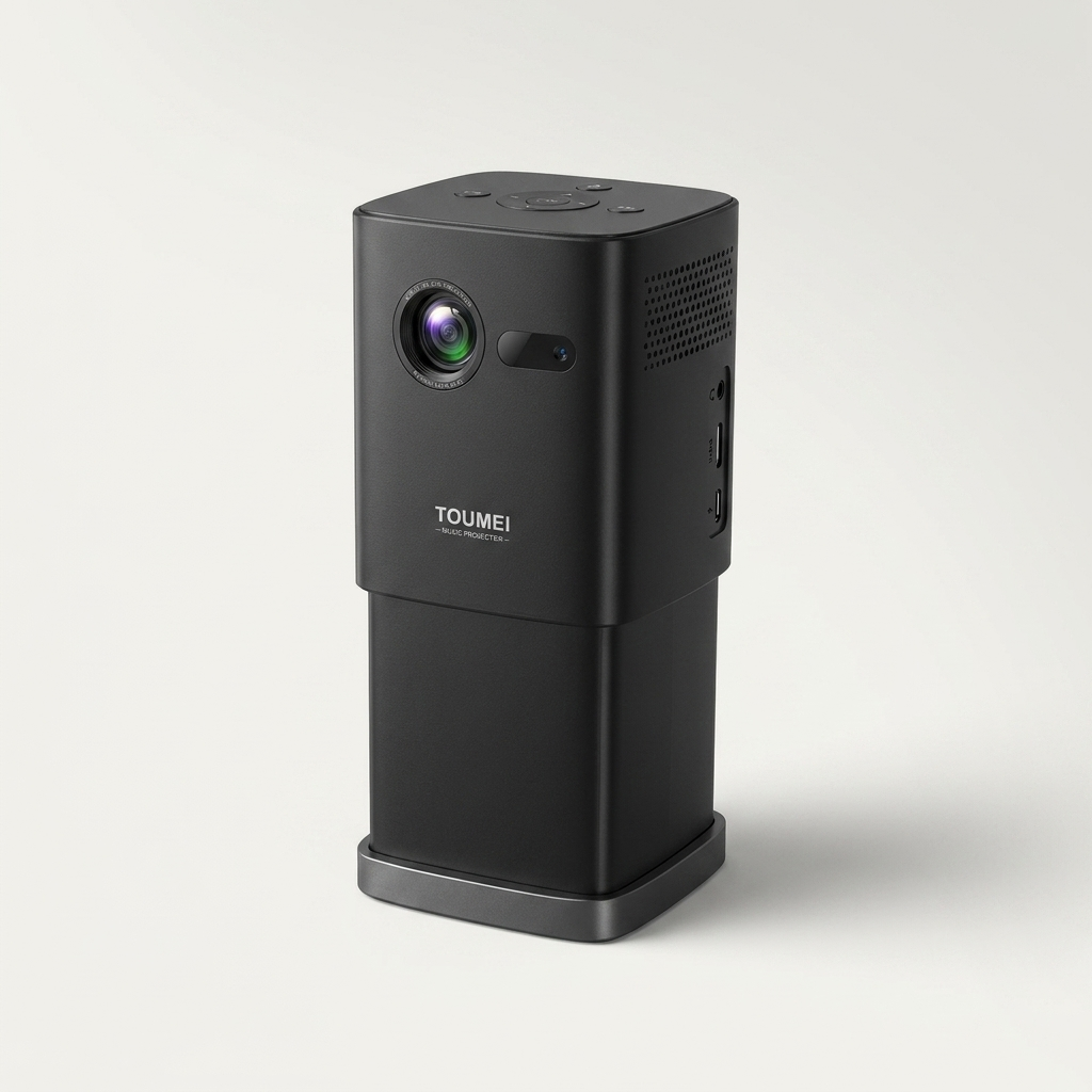 Native 480p projector in black or white with UK 3-pin plug