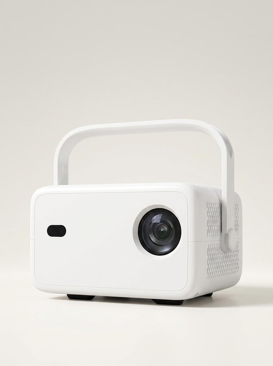 Smart Projector - Native Full HD 1080p, Android 14, 4K/8K File Decoding, Up to 200" (UK Plug)