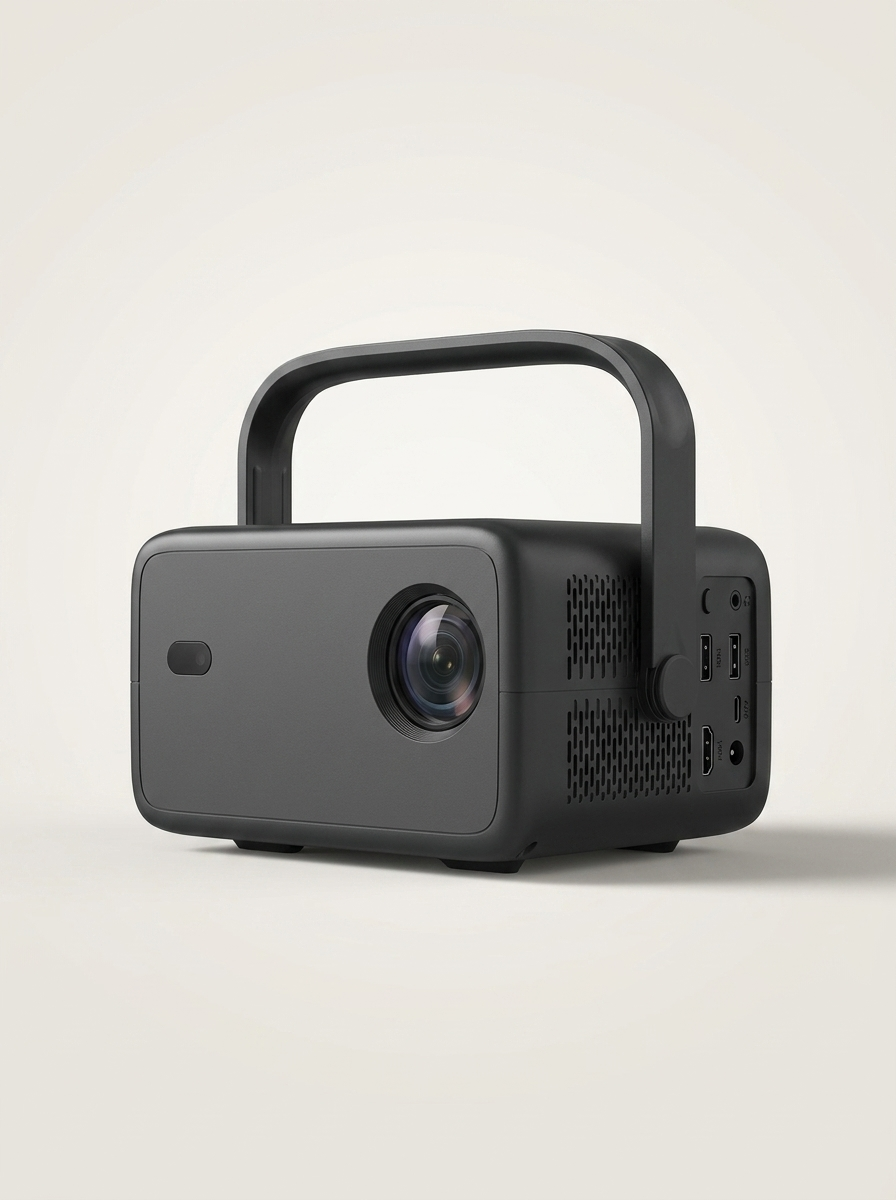 Smart Projector - Native Full HD 1080p, Android 14, 4K/8K File Decoding, Up to 200" (UK Plug)