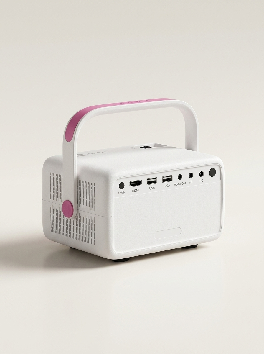 Smart Projector - Native Full HD 1080p, Android 14, 4K/8K File Decoding, Up to 200" (UK Plug)