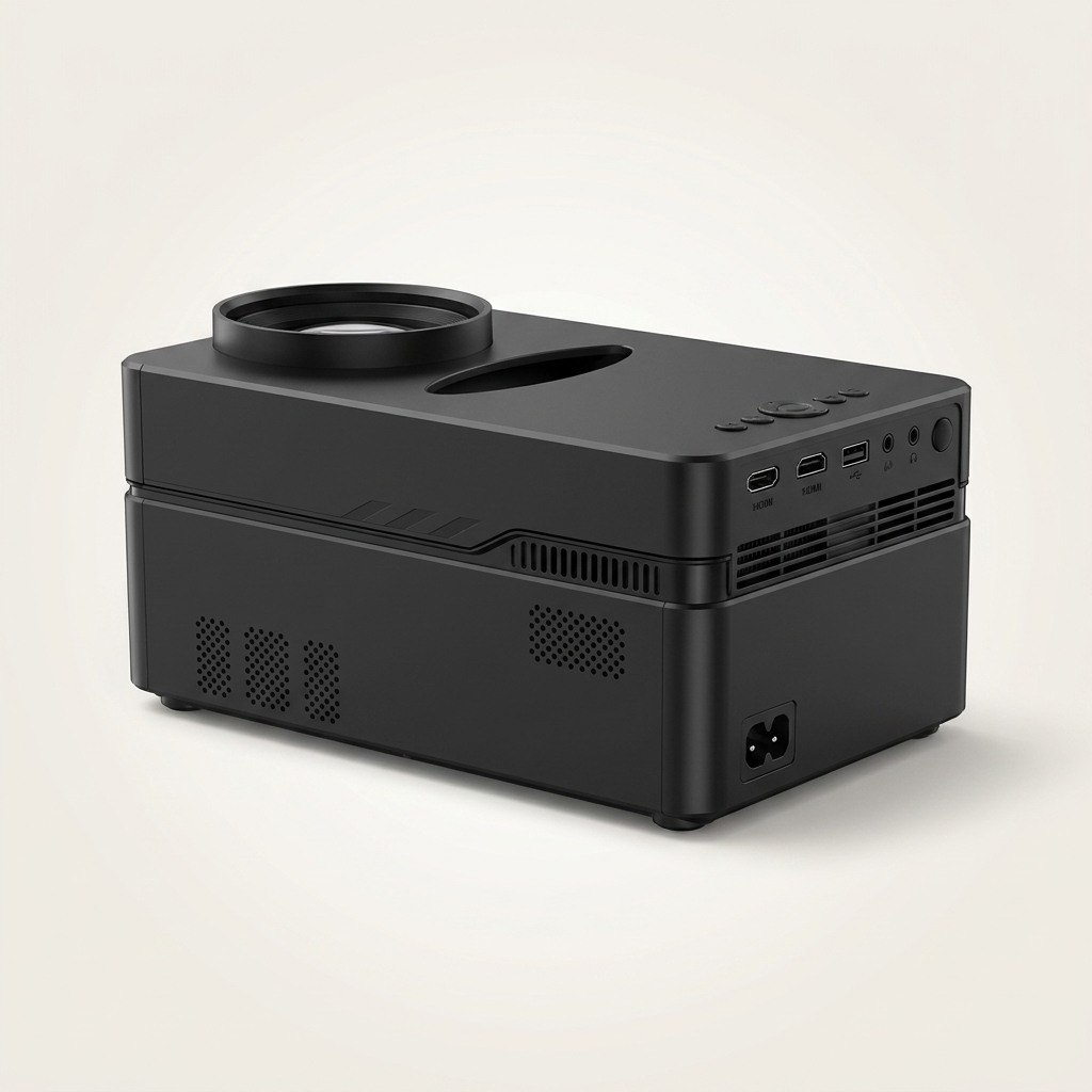 Android smart projector with 2GB RAM and 16GB storage for streaming apps